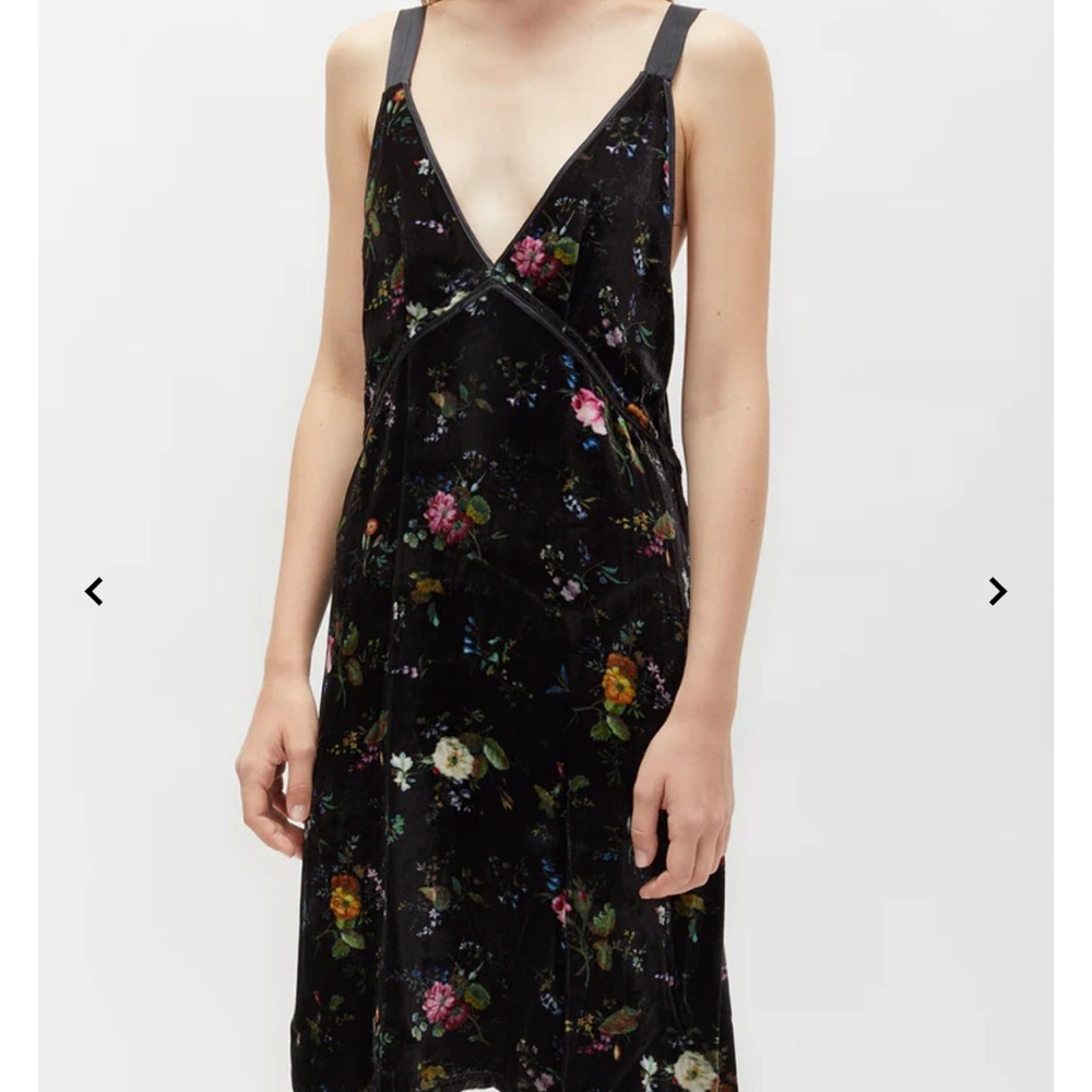 R13 Floral Velvet Dress Medium NWT - Picture 4 of 4
